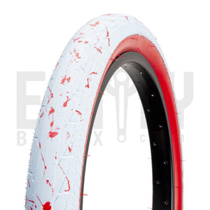 Fiction Bikes BMX Hydra LP Tyre PSYCHO EDITION / 2.30 / White with blood spatter