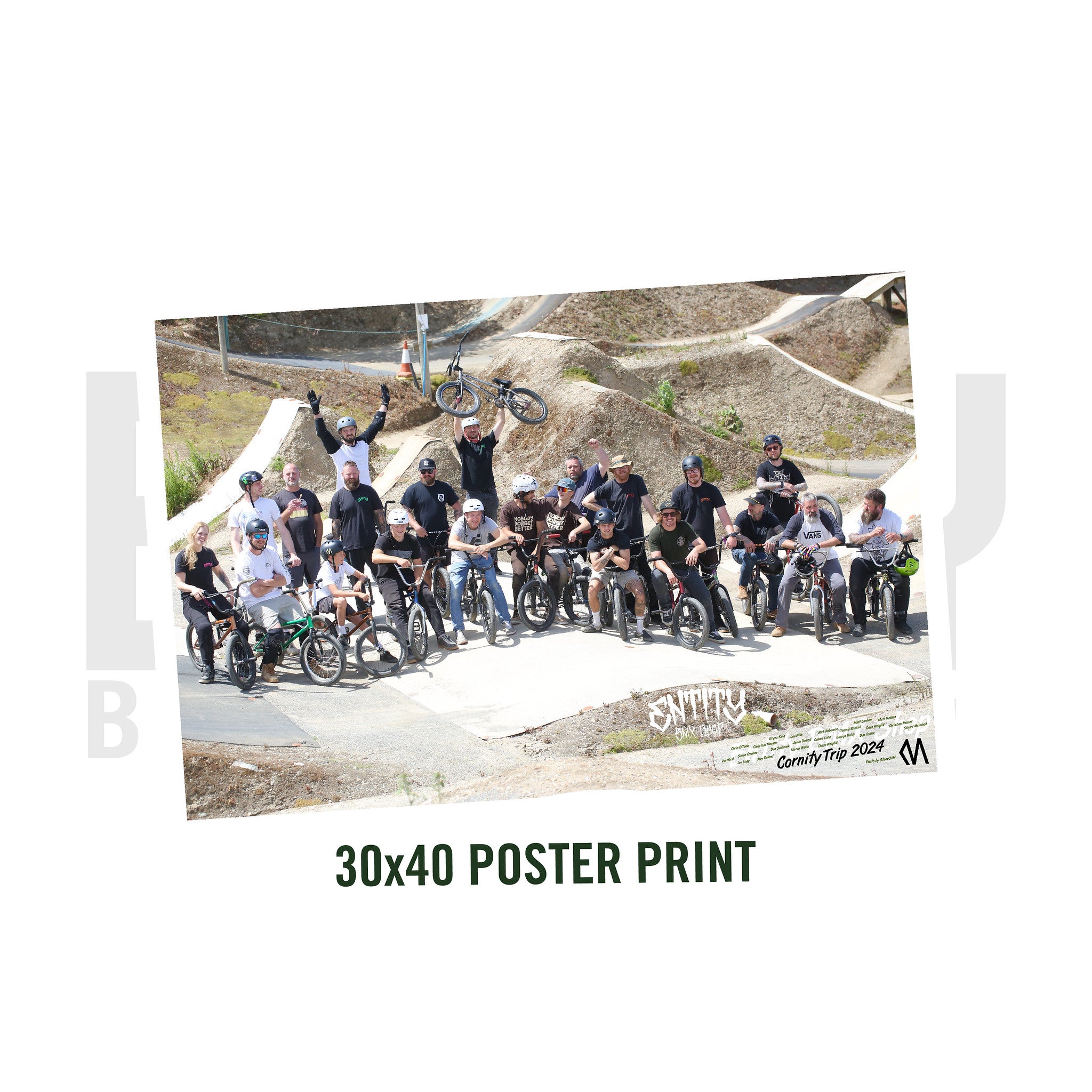 Entity BMX Shop Cornity Trip 2024 Group Photo Print