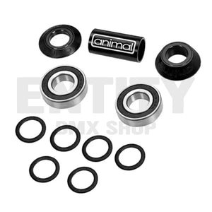 Animal Bikes BMX Mid BB Bottom Bracket Set / 19mm or 22mm / Solid Black