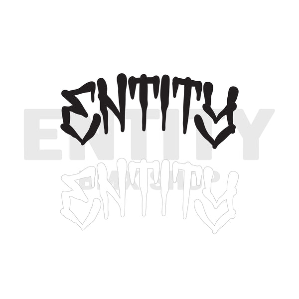 Entity BMX Shop (HubCat Text) Vinyl Cut Sticker / CLICK FOR COLOURS