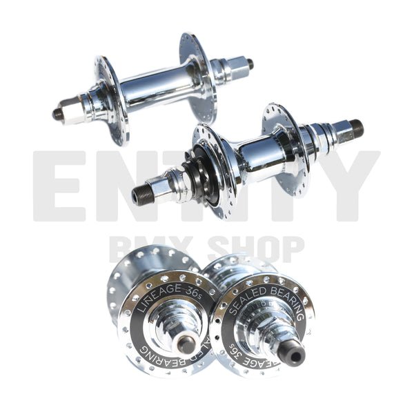 Haro Bikes Lineage 36 Hole 9T Cassette Hub Set / SuperPro Mid-School Style - Polished