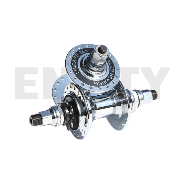 Haro Bikes Lineage 36 Hole 9T Cassette Hub Set / SuperPro Mid-School Style - Polished