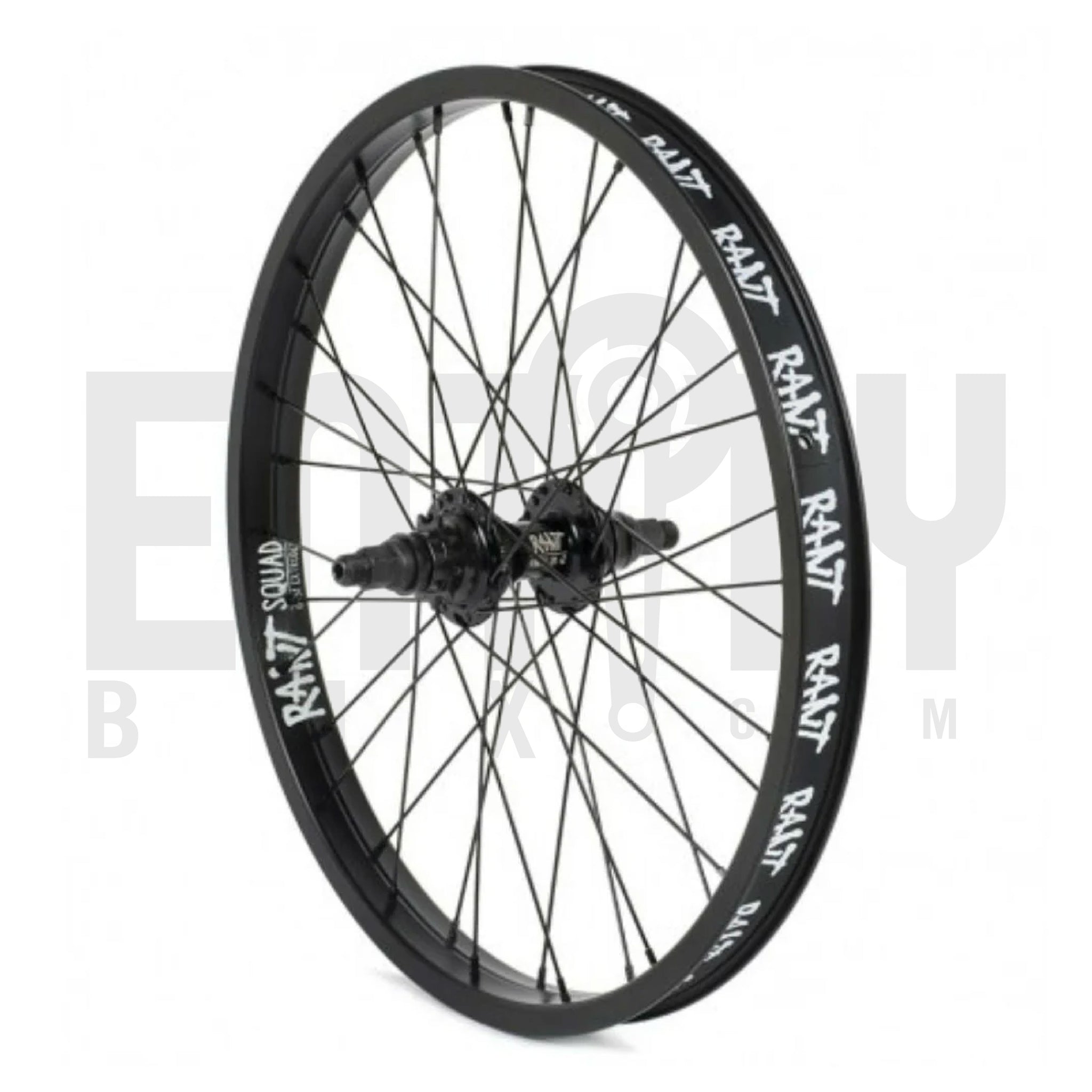 Rant BMX Party On V2 Rear Cassette Wheel / LHD / Black