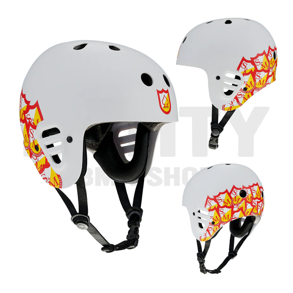 Pro-Tec S&M Bikes Full Cut Certified Helmet / Shield Design / Light Grey