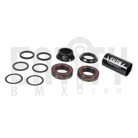 The Shadow Conspiracy Stacked Mid Bottom Bracket BB Set / 19mm or 22mm / Black