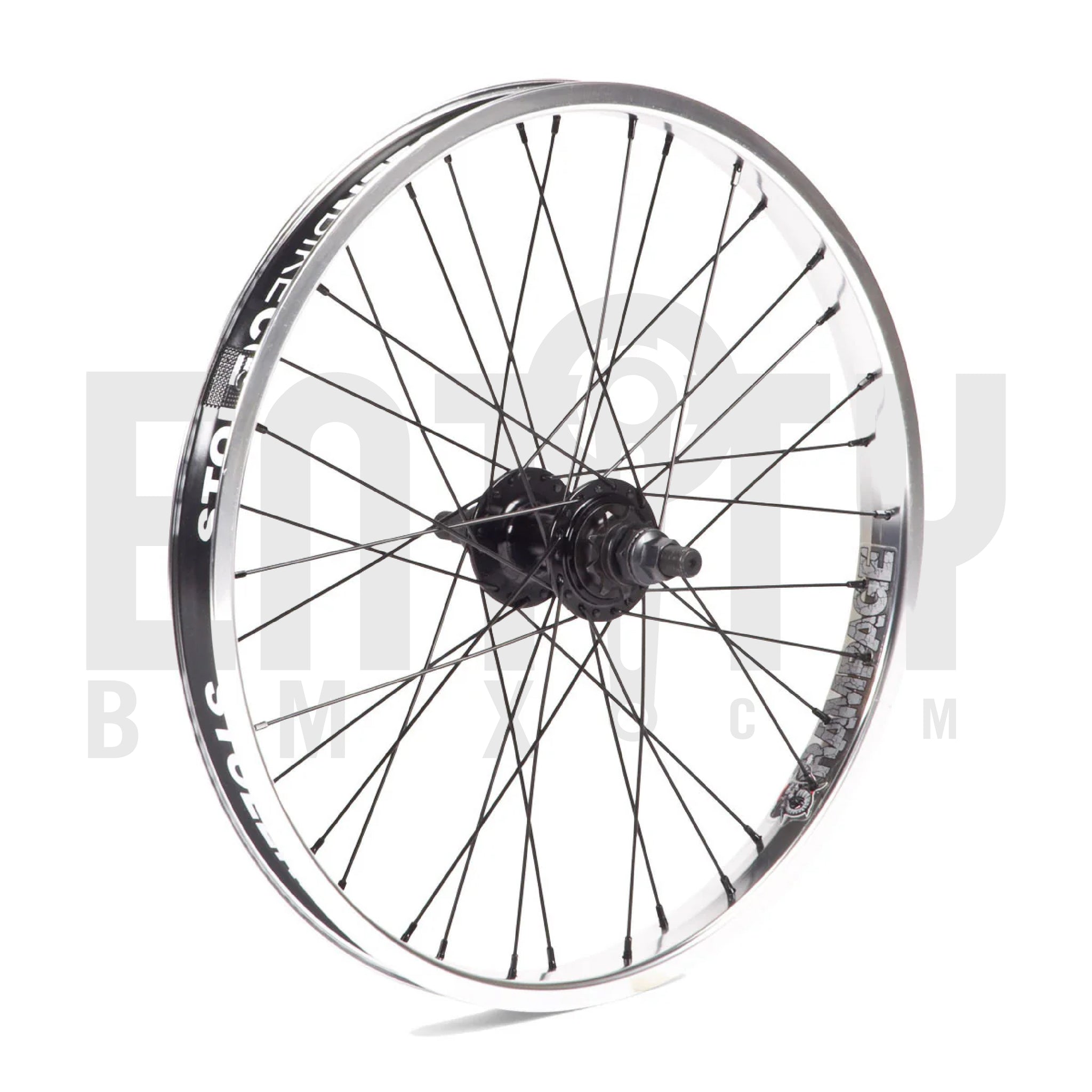 Stolen Brand BMX Rampage Rear Cassette Wheel / Polished