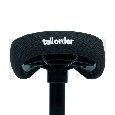 Tall Order BMX 1 Combo Seat and post / Black with white embroidery
