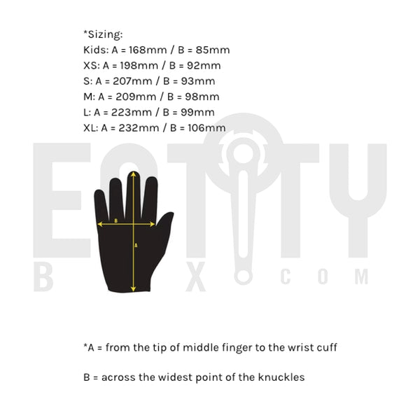 Bicycle Union Cuff Less Love / Hate BMX Gloves / Black