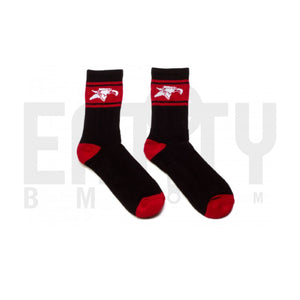 Animal Bikes Crew Socks / Black & Red