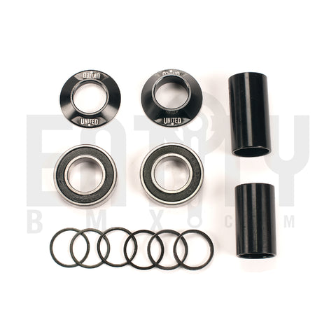 United Bike Co 22mm Mid BB Bottom Bracket Set / Black